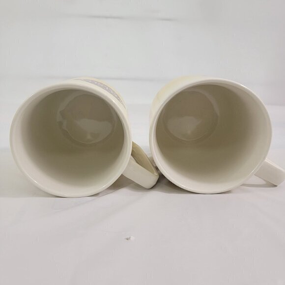 Wellsley Farms 12 Oz Porcelain Coffee Tea Mugs Cup – Set of 2 - Picture 3 of 14